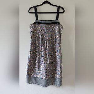 BCBG Max Azria dress with straps in fun dot print. Size US 10.